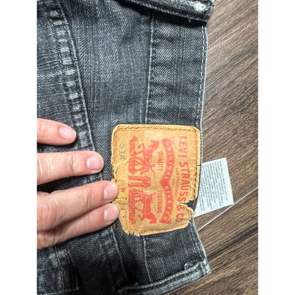 Levi’s 514 Men’s 33x32 Straight Fit Jeans Gray Faded 100% Cotton - Picture 4 of 7